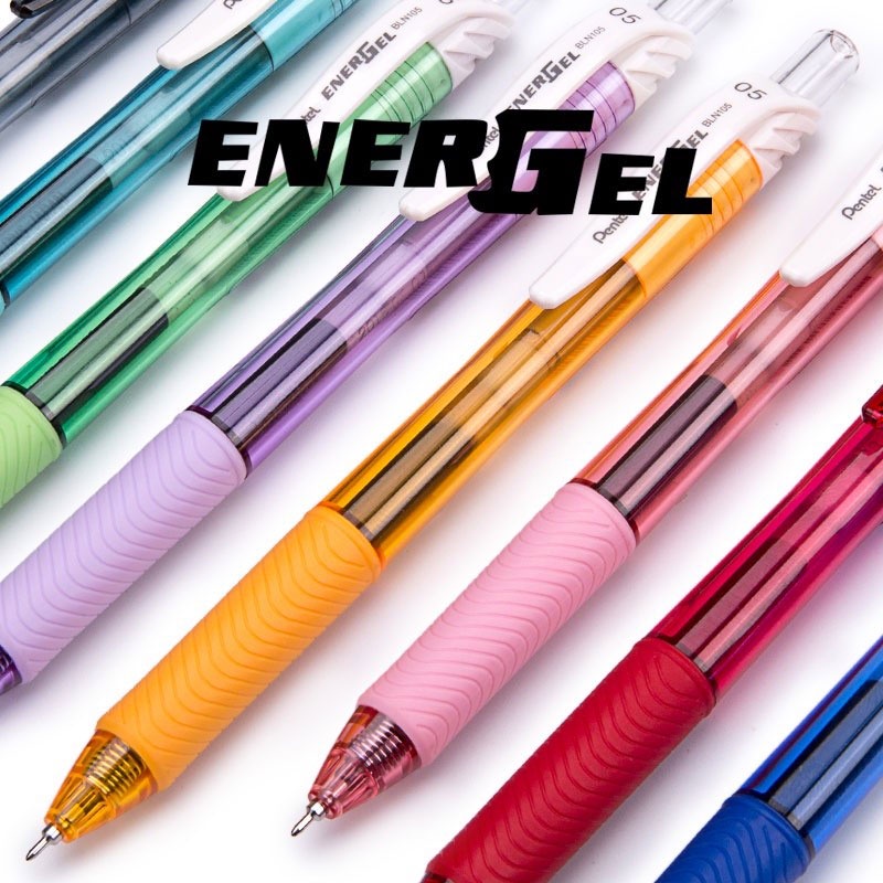 Bút Gel Energel Pentel Vỏ Pastel ngòi 0.5 mm Siêu Nhanh Khô - Hàng Chính Hãng