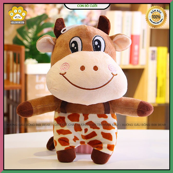 Gối ôm gấu bông con bò cười siêu ngộ nghĩnh đáng yêu, Gấu bông con bò cười, Gối ôm con bò cười