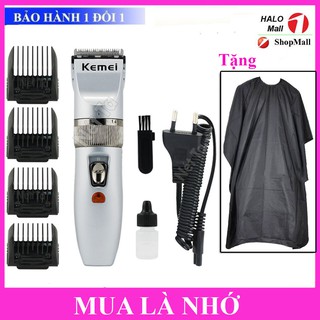 [TĂNG ĐƠ] Tông Đơ Cắt Tóc Gia Đình KEMEI 27C TẶNG KÈ Áo Choàng Cắt Tóc Chống Nước