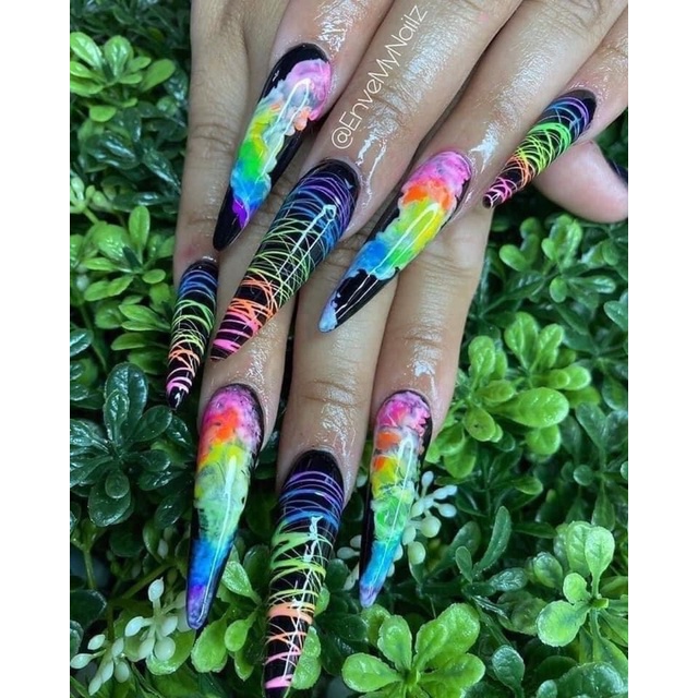 Gel nhện nail gel mạng nhện trang trí móng phụ kiện nail