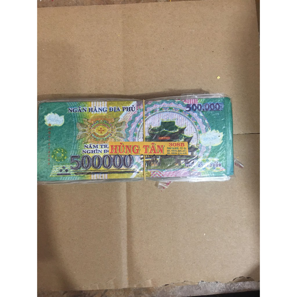 Một Cây 10 xấp Tiền Đô Polyme Việt Nam các mệnh giá 10k, 20k, 50k, 100k, 200k, 500k