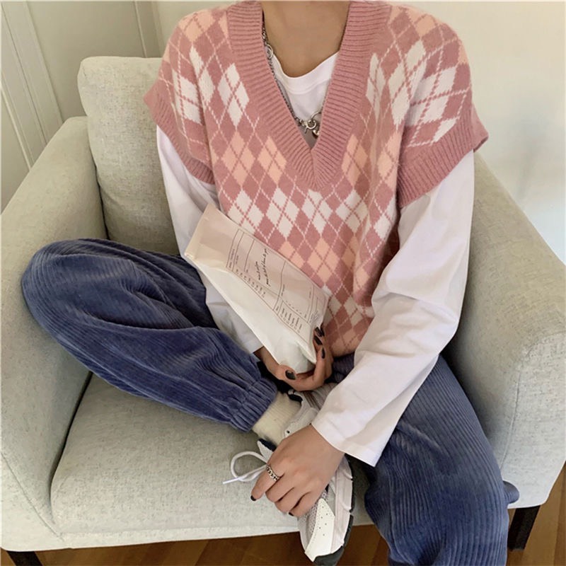 Áo len Gile Nữ, Áo Gile Len Họa Tiết Qua Tram Đơn Giản Hot Trend | BigBuy360 - bigbuy360.vn