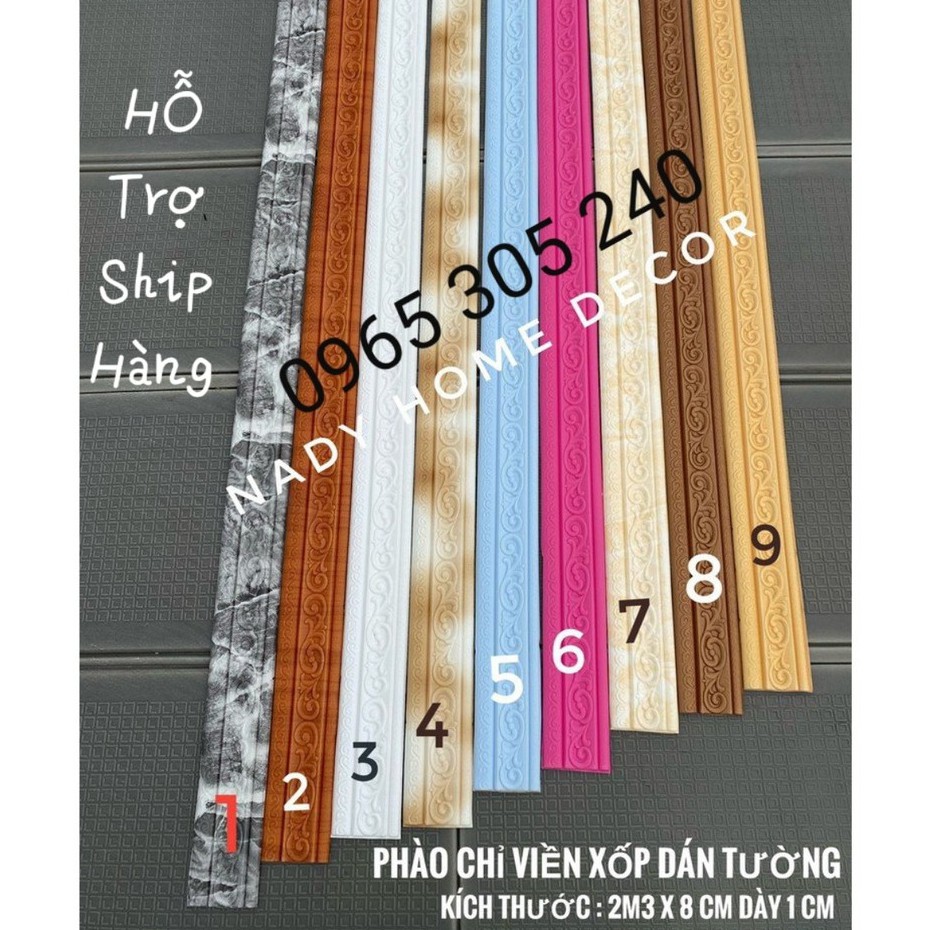 XỐP PHÀO CHỈ, XỐP VIỀN TƯỜNG TRẦN GIÁ RẺ, KHỔ TO 230CM*8CM | BigBuy360 - bigbuy360.vn