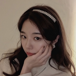 Băng đô, bờm đen nhung đính đá sang chảnh