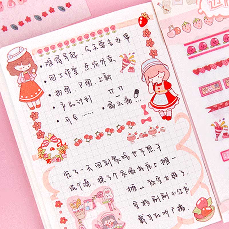 Mr.Paper 6 kiểu 10 miếng / gói Hình dán hoạt hình Nhân vật dễ thương Hình dán viền động vật Sáng tạo mô hình nhỏ Vật liệu sổ tay DIY Trang trí Văn phòng phẩm Dán