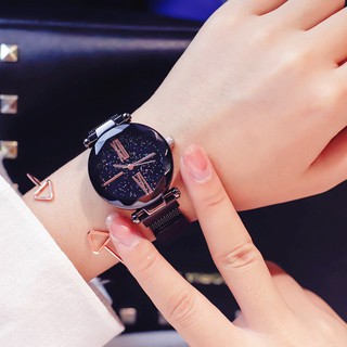 Đồng Hồ Nữ DIMINI Ulzzang Dây Nam Châm Lụa Cực Sang Chảnh