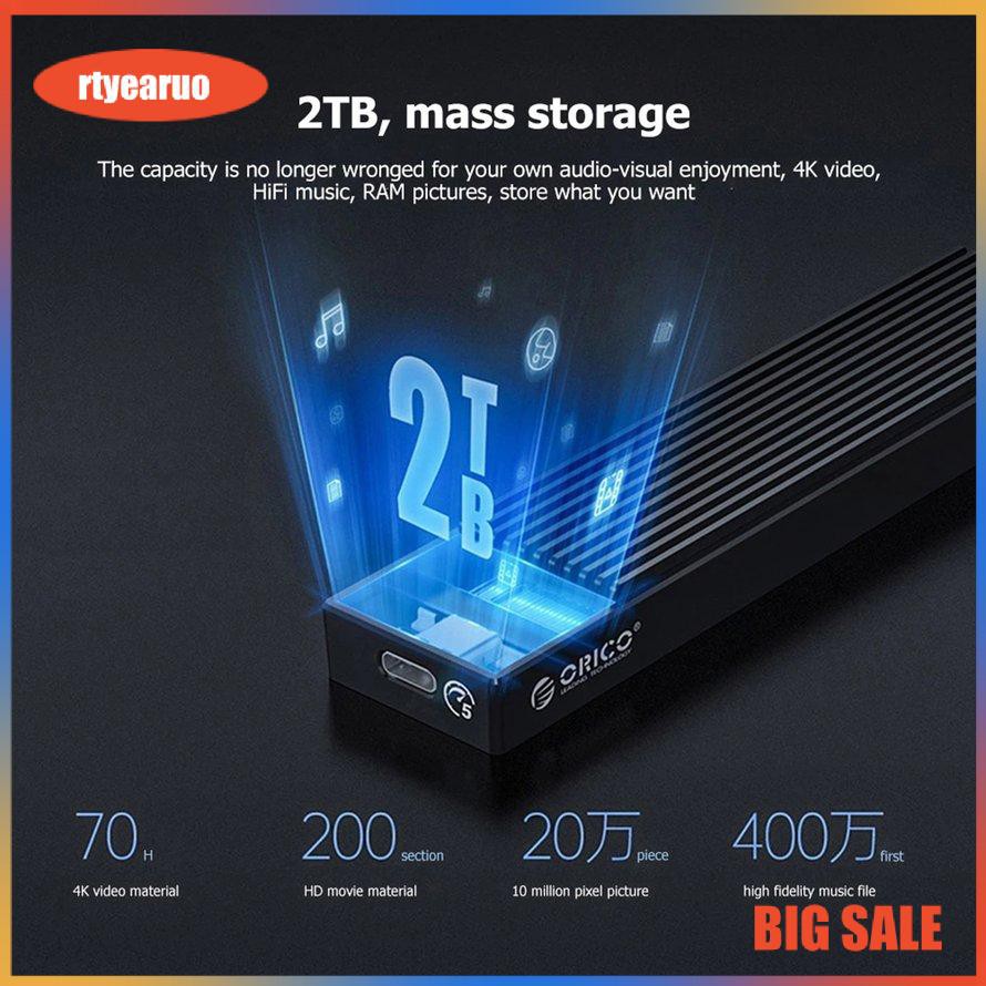 Hộp đựng ổ cứng ORICO M2PF-C3 Type-C M.2 NVME USB3.1 5Gbps