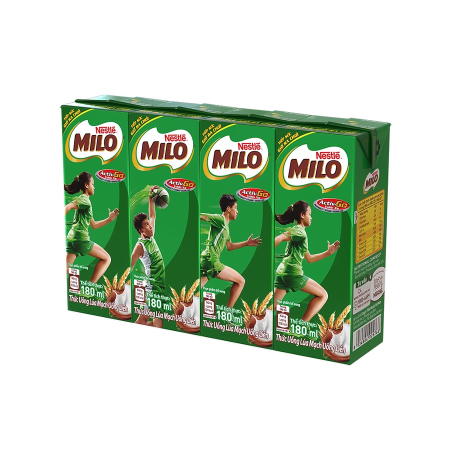 [Hoả Tốc TP Hà Nội] Thùng Sữa MiLo Nestlé 180 ML (48 hộp)