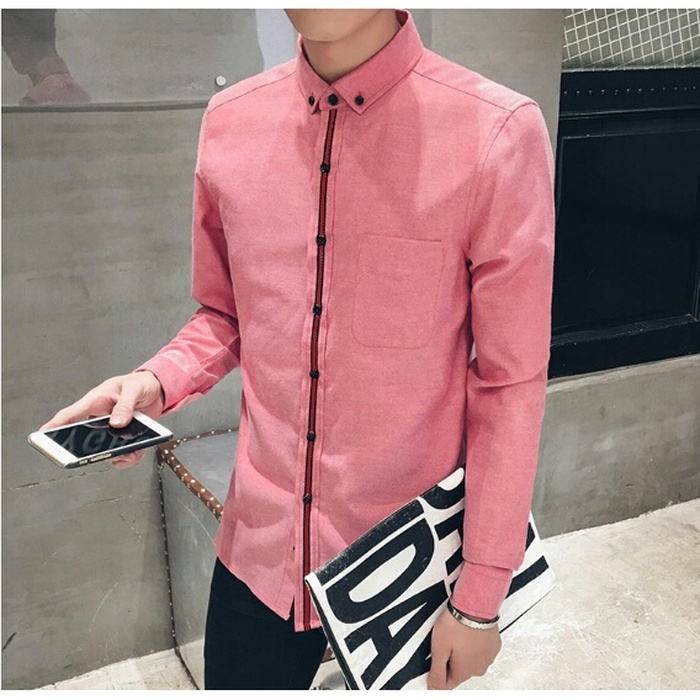 GUCCI Áo Sơ Mi Nam Dài Tay Cổ Bẻ Thời Trang Hàn YU264