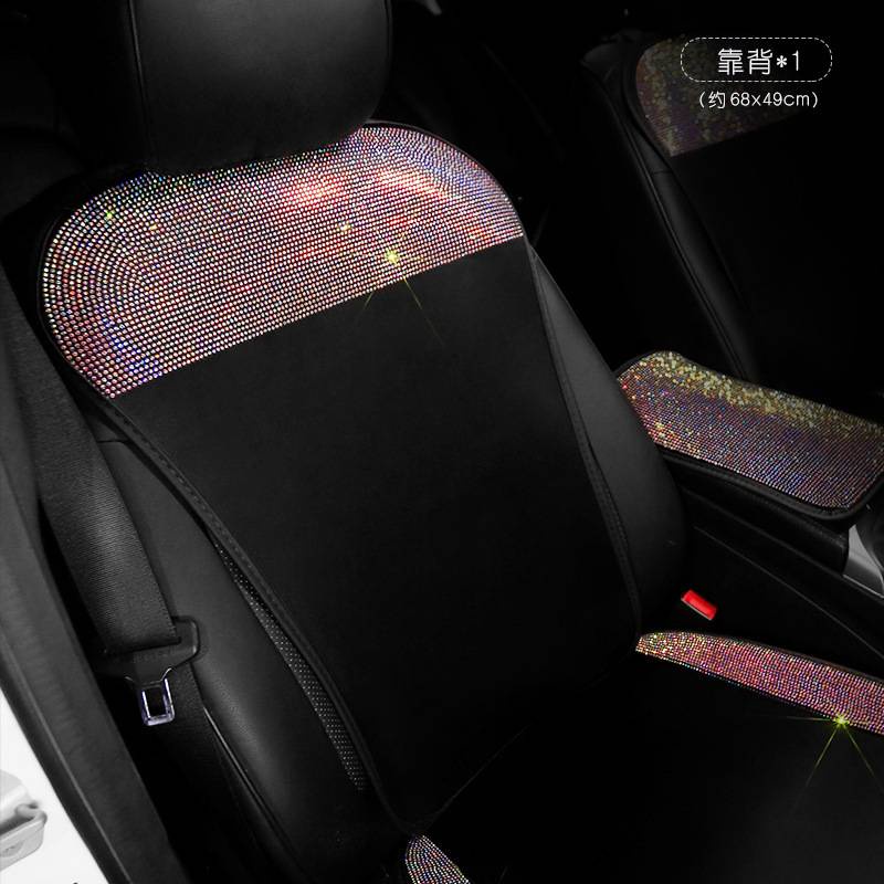 Đệm Ghế, Đệm Lưng, Đệm Ghế Sau Ô Tô Thoáng Khí Đính Đá Sang Trọng Form Chung Cho Các Dòng Xe