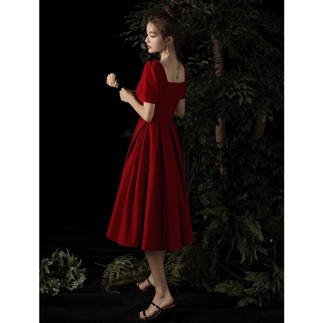 [FREESHIP 50K] váy thiết kế đỏ đô Redrose sang chảnh | BigBuy360 - bigbuy360.vn