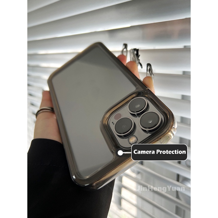 Ốp Điện Thoại Acrylic Mềm Trong Suốt Chống Sốc Cho IPhone 14 13 12 Mini 11 Pro Max XR X XS Xsmax 7 8 Plus SE2