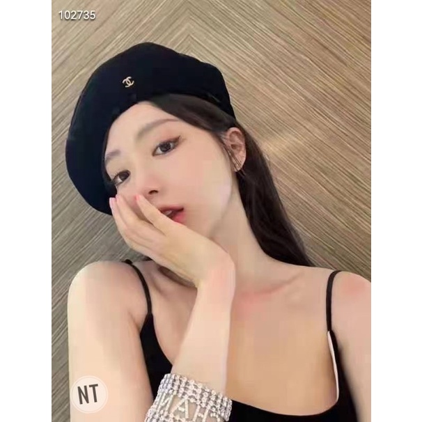 Mũ nồi nhung channel mai phương bùi