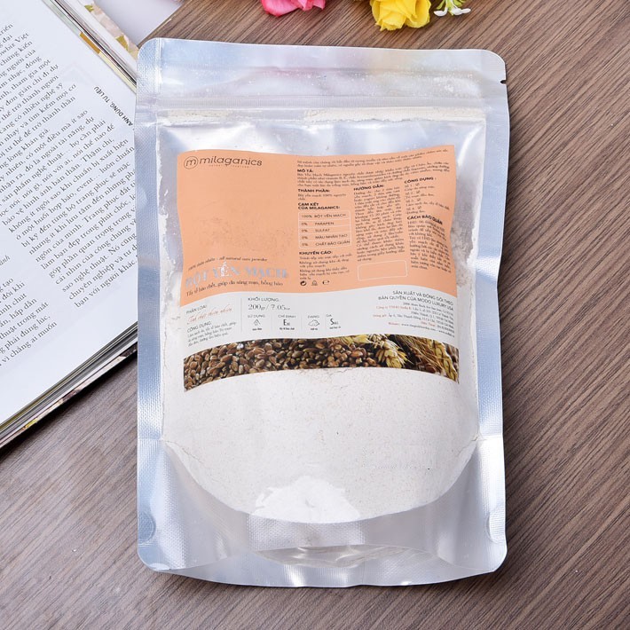Combo tẩy da chết Bột cám gạo 100g & Bột đậu đỏ 100g & Bột yến mạch Milaganics 100g | BigBuy360 - bigbuy360.vn