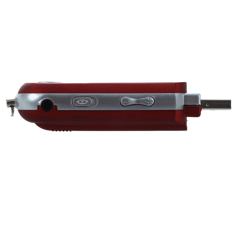 8G USB Flash Drive MP3 Player FM Walkman red
