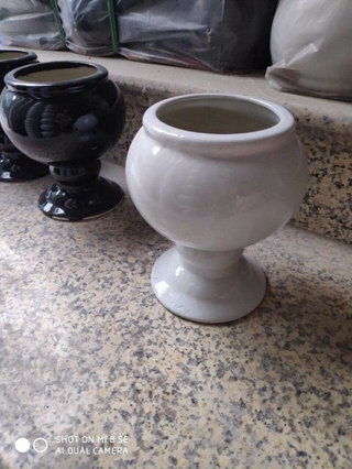 Chậu hoa sứ- xanh đen
