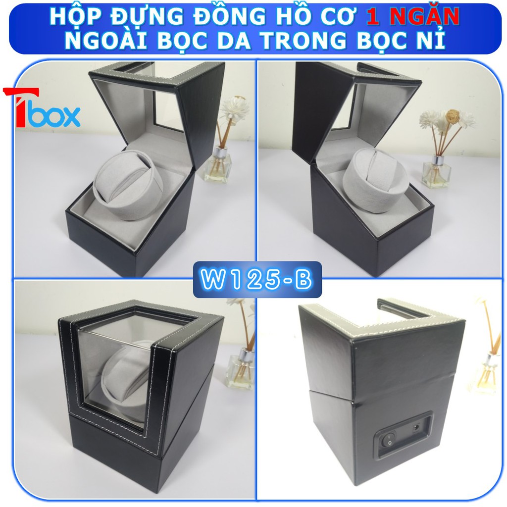 Hộp đựng đồng hồ cơ Automatic Hộp xoay đồng hồ cơ sử dụng động cơ Mabuchi Nhật bản loại 1 xoay 2 xoay