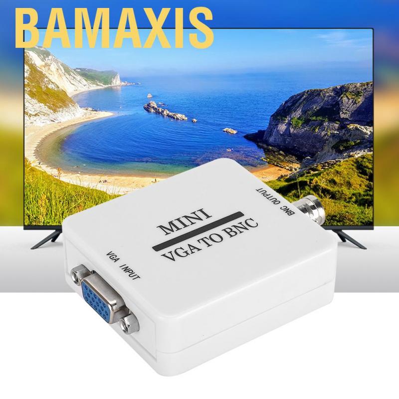 Bamaxis Mini HD VGA to BNC 1920 X 1080 USB Video Converter for HDTV Monitors TVs Computers