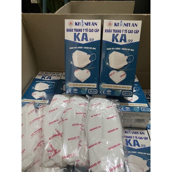 Khẩu Trang 3d, Kf94 Khánh An. Hộp 30 cái