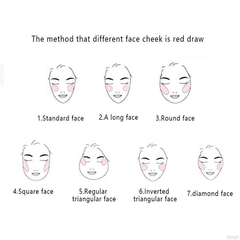 Bảng phấn má hồng Miss Rose 8 màu lấp lánh chống nước bền màu