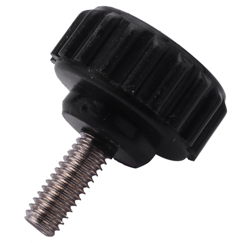 M4 x 10mm Round Head Screw On Thumbscrews Knurled Clamping Knob 2 Pcs