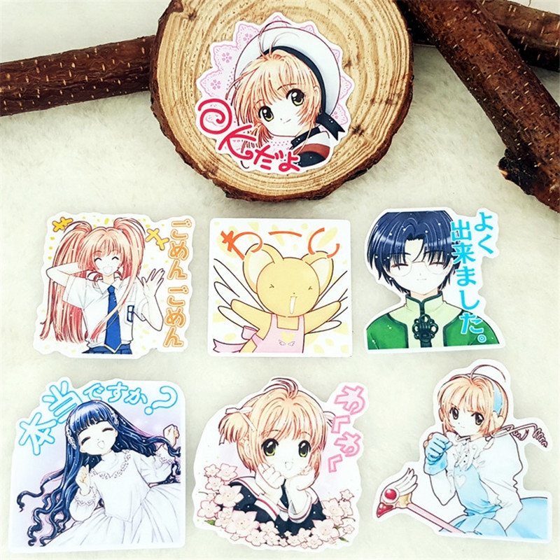 Set 40 sticker hình thủ lĩnh thẻ bài Sakura dùng để trang trí