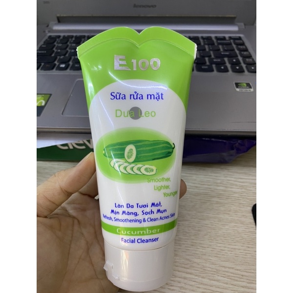 Sữa Rửa Mặt E100 Dưa Leo 100g