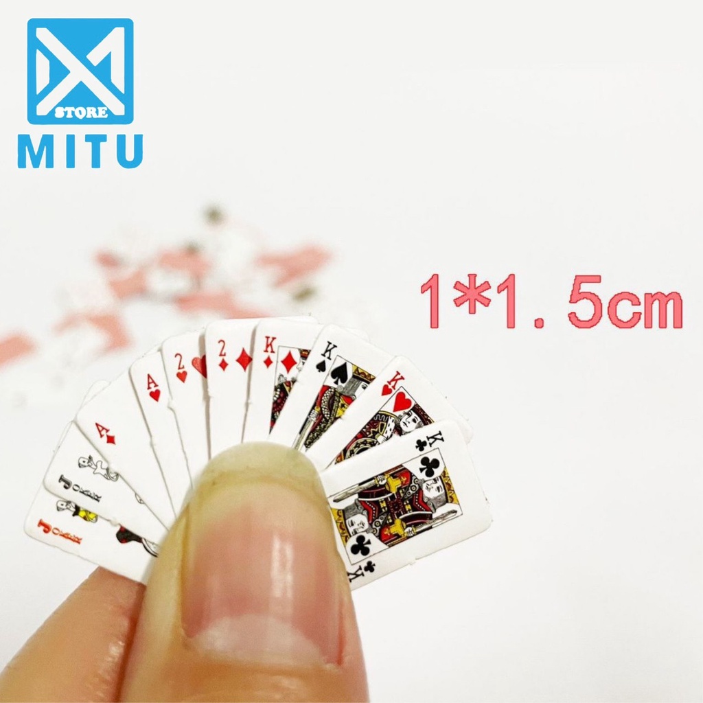 Bộ Bài Tây Poker Super Mini Tí Hon 52 Lá Độc Đáo SP4837