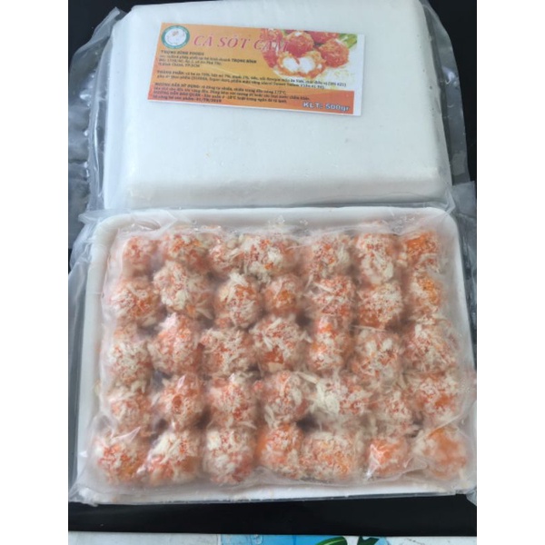 Cá viên sốt Mayonnaise, túi 500g, 35 viên