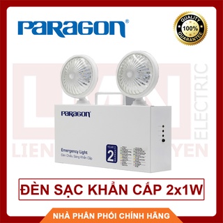 PARAGON Đèn sạc khẩn cấp Led 2x1W PEMD21SW, Pin 3 giờ, có chế độ test tự động, BH 2 năm