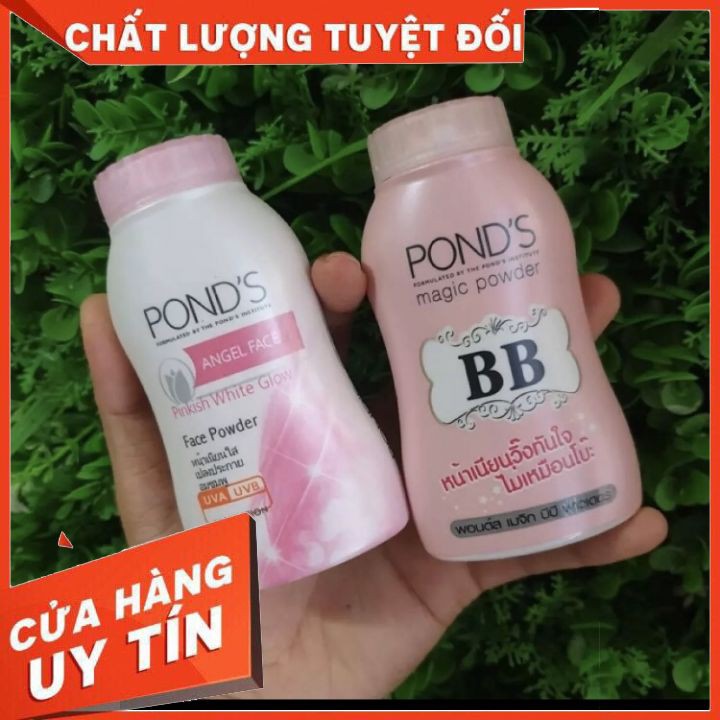 phấn pon,s 50g bột màu hồng hàng thái lan ,dùng cho mặt và toàn thân