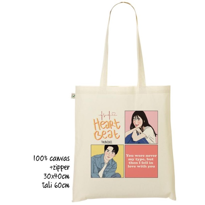 Túi tote HEARTBEAT