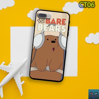 Ốp lưng kính Iphone gấu trắng Ice bear,in hình dễ thương Cute 6/ 6s 6s plus/ 6 plus 7G / 8G X/ XS XR XS MAX