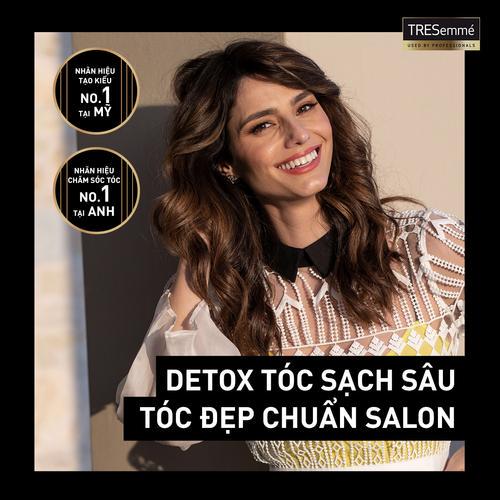 Combo Dầu Gội, Dầu Xả TRESEMME Salon Detox Cho tóc chắc khỏe &amp; sạch sâu cùng Gừng và Trà Xanh Detox 640g, 620g