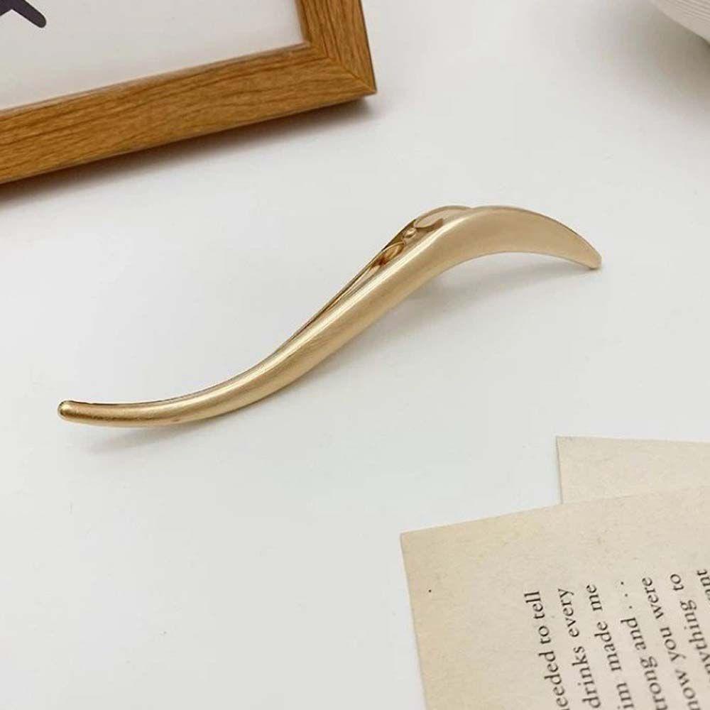 Kẹp Tóc Kim Loại Hình Chữ S / Cá Mập Phong Cách Vintage Cho Nữ