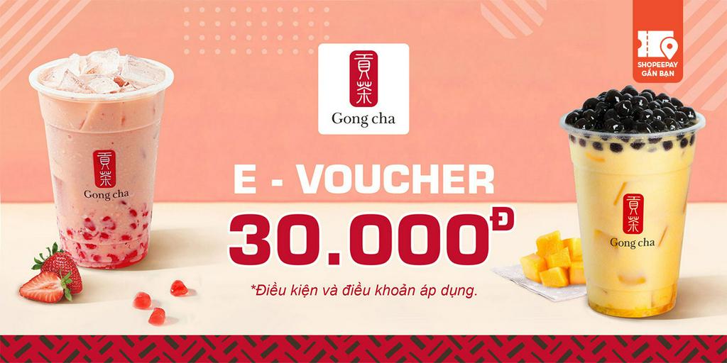 E-Voucher Gong Cha 30.000đ