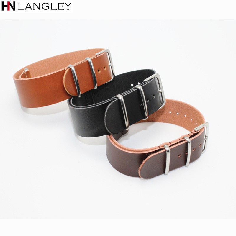 Dây Đeo Da Siêu Mỏng 18mm 20mm 22mm 24mm Thay Thế Cho Đồng Hồ