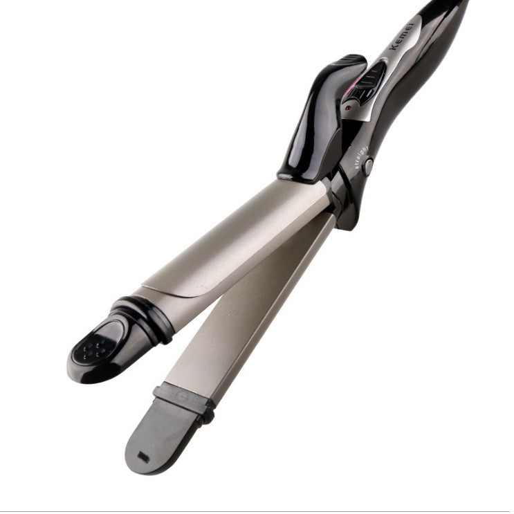 Máy Duỗi Uốn Tóc 2 in 1 Kemei Km 1297