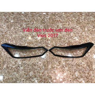 Viền đèn trước vios đời 2014 - 2017 sơn đen