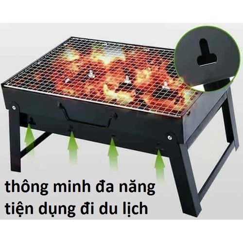 BẾP NƯỚNG THAN HOA INOX NGOÀI TRỜI