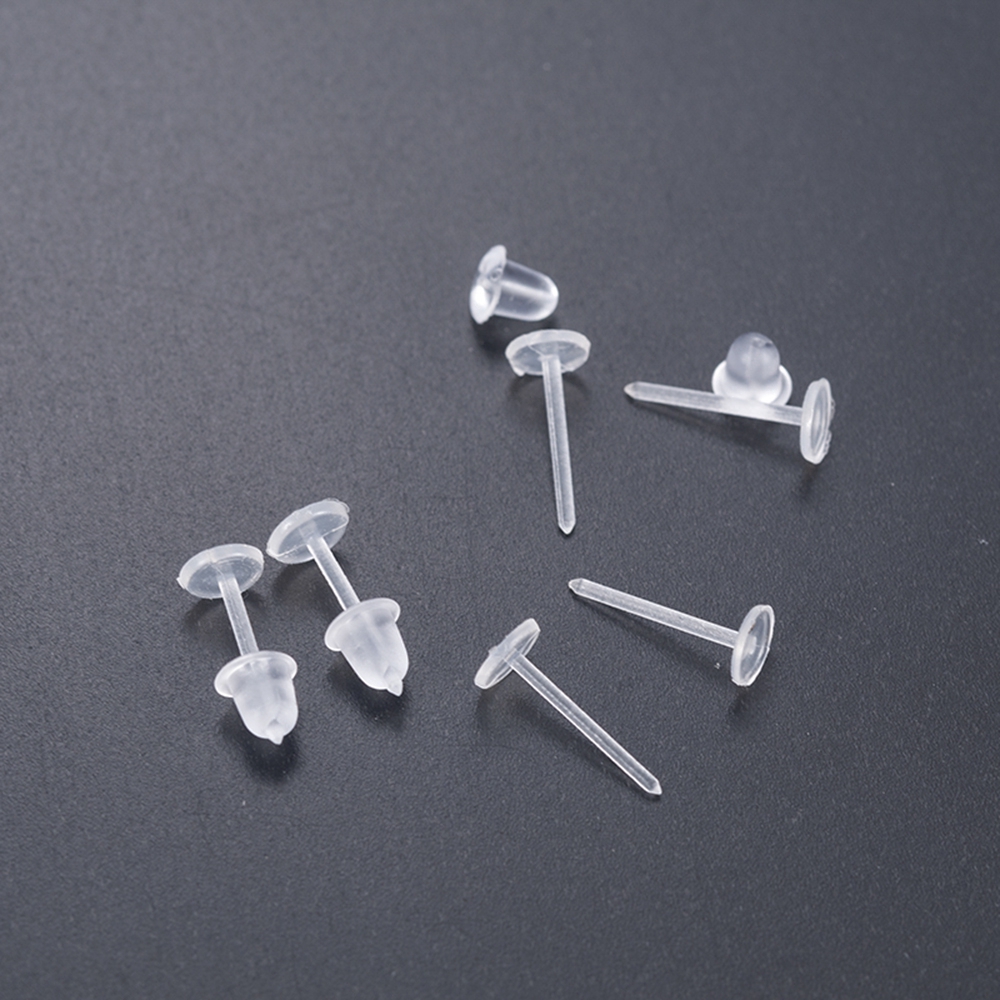  Set 50 khuyên tai nhựa chống dị ứng chất lượng an toàn