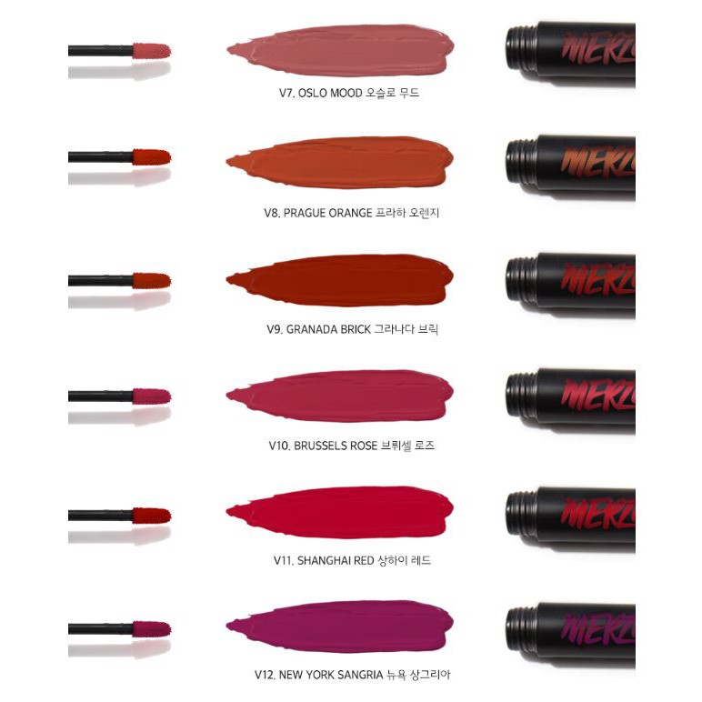 [V1-V12] Son kem lì Merzy The First Velvet Tint 4.5g