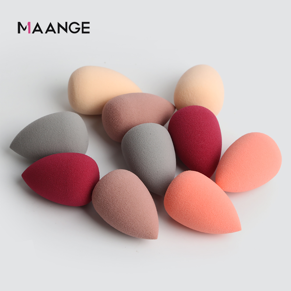 [Hàng mới về] Bộ 10 mút trang điểm mini nhiều màu sắc hình giọt nước