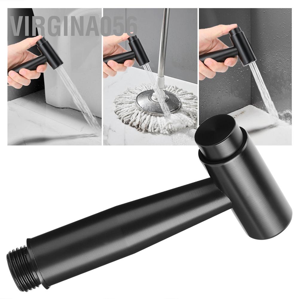 Virgina056 G1/2in Thread Aluminum Toilet Bidet Sprayer Shower Head for Vaginal Private Part Cleaning