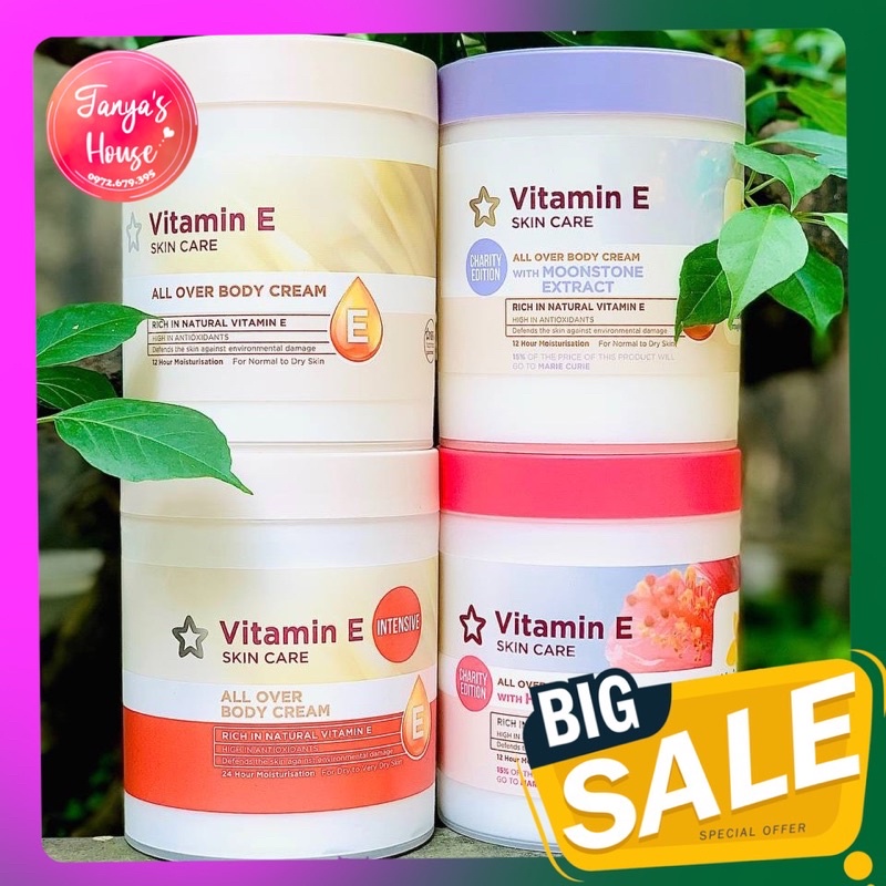 KEM DƯỠNG THỂ VITAMIN E SUPERDRUGS BODY CREAM 475ML HÀNG NHẬP ANH