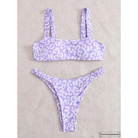 Bộ đồ bơi hai mảnh họa tiết da báo dành cho nữ size S/ M/ L
 | BigBuy360 - bigbuy360.vn