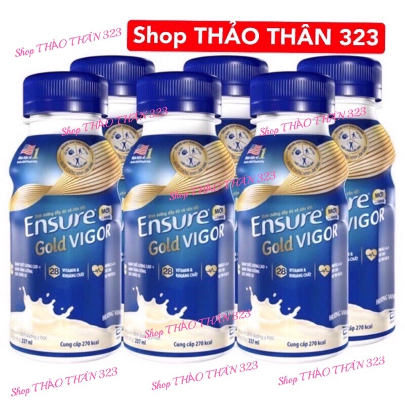 Sữa Ensure Gold Vigor 237ml (Lốc 6 chai) Hương Vavi