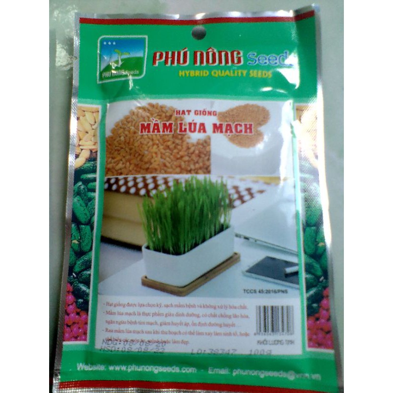 Mầm lúa mạch Phú Nông-100g