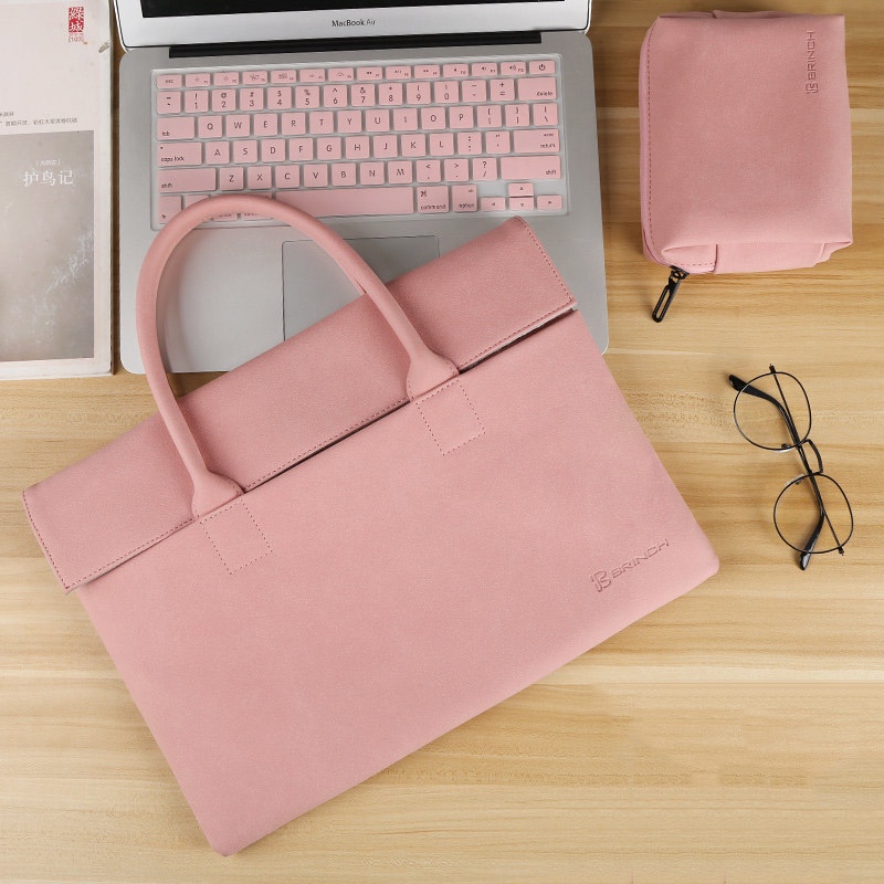 Túi đựng laptop da PU 13 inch thích hợp cho Macbook Pro 13 M1 A2338 Apple Mac Air 13 2020 A2337 13.3 15.6 14 inch