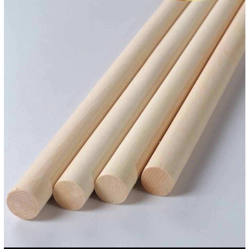 Thanh Gỗ Tròn Dài 40cm phi 8li,10li,12li,14li,15li Làm Mô Hình Handmade , Decor Nhà Cửa